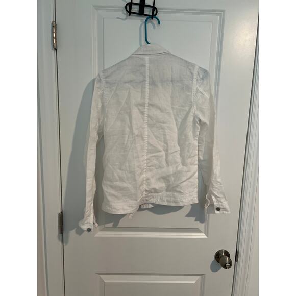Cynthia Rowley White Linen Jacket – Size Small - Picture 5 of 5